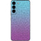 Cheetah Print Purple and Blue Galaxy S22 Skin